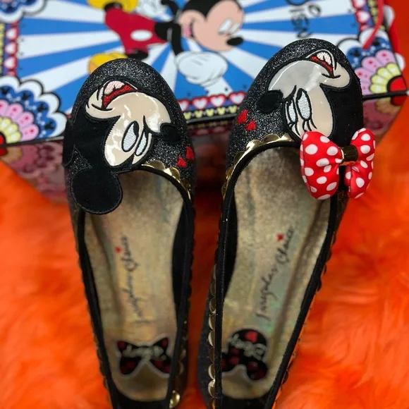 Irregular Choice Disney Mickey and Minnie Flats size 41 - Picture 4 of 14